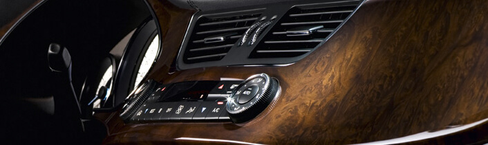 Synthetic and real wood trim dash kits